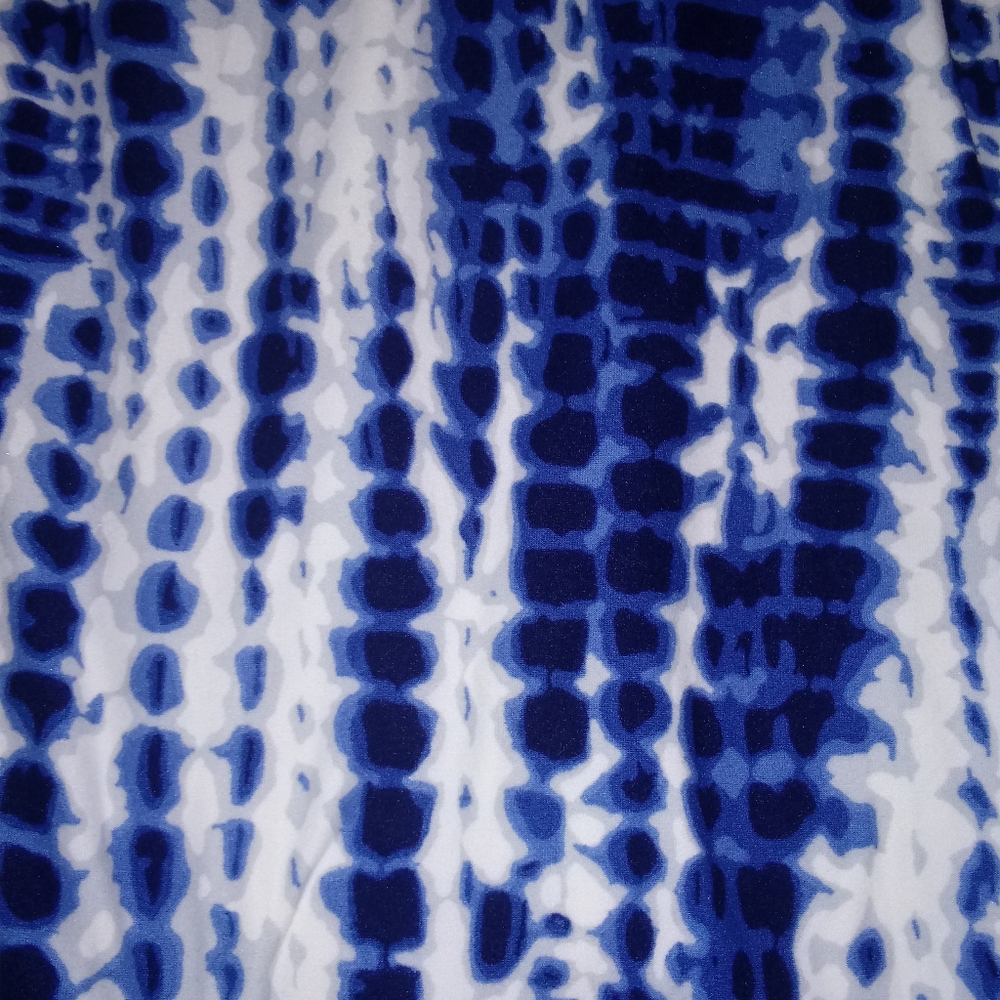 "Vertical Blue Tie-dye" leggings